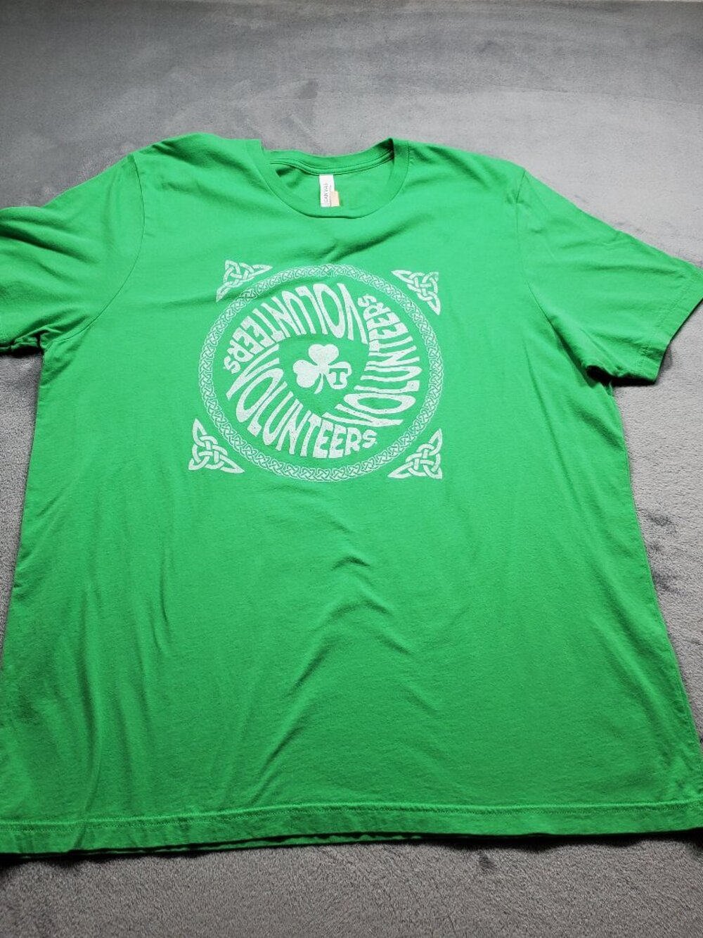 Tennessee Volunteers Celtic Knot Shamrock Graphic T-shirt Green Men Sz 2XL
